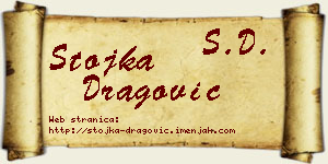 Stojka Dragović vizit kartica